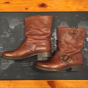 Frye Brown Veronica Shortie Boots 7.5M